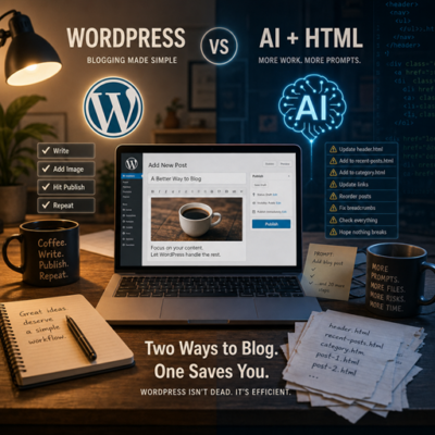 Wordpress vs HTML